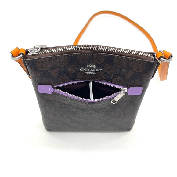 Coach Mini Rowan File Crossbody Bag in Signature Canvas - Picture 8 of 9